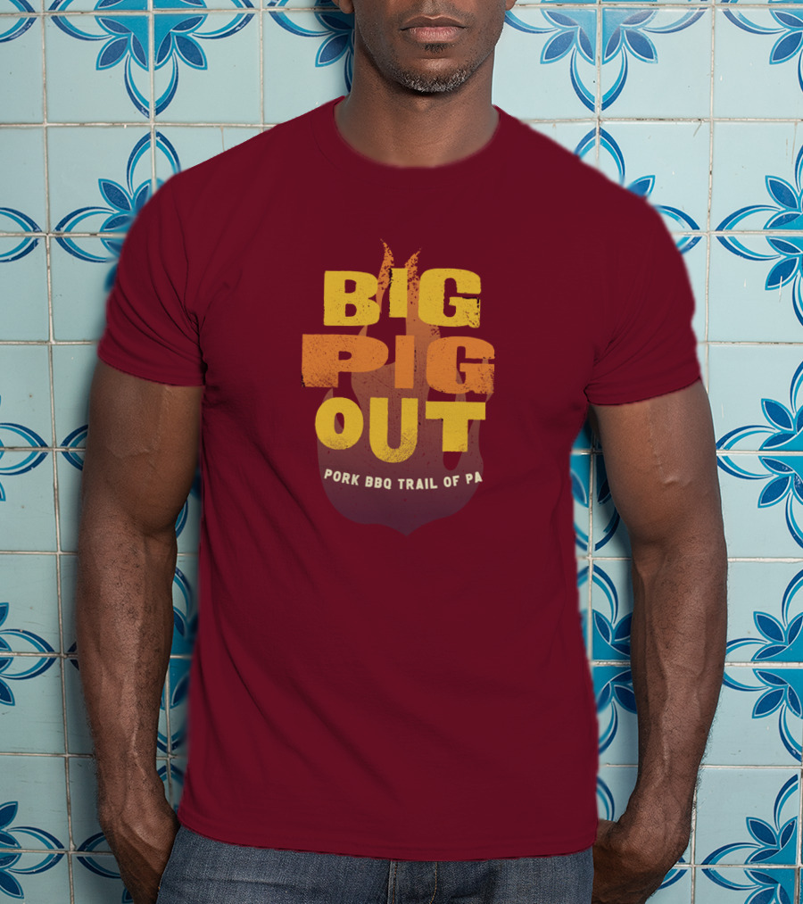 Big Pig Out Pork BBQ Trail Of PA T-Shirt