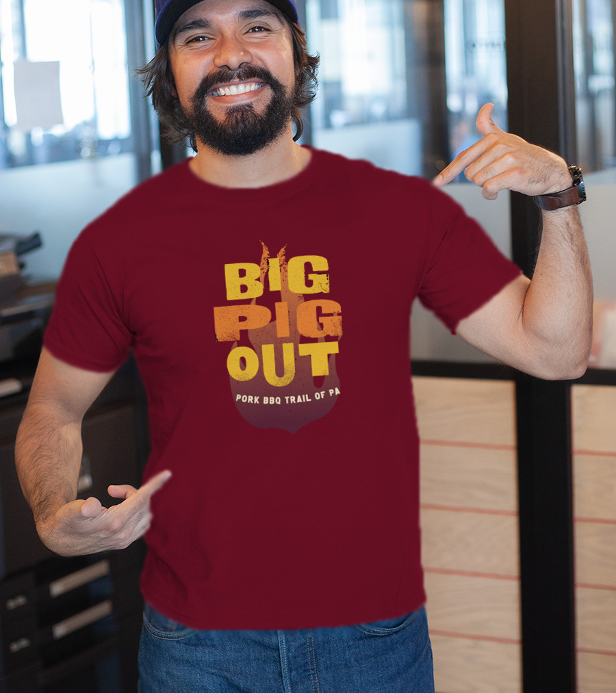 Big Pig Out Pork BBQ Trail Of PA T-Shirt