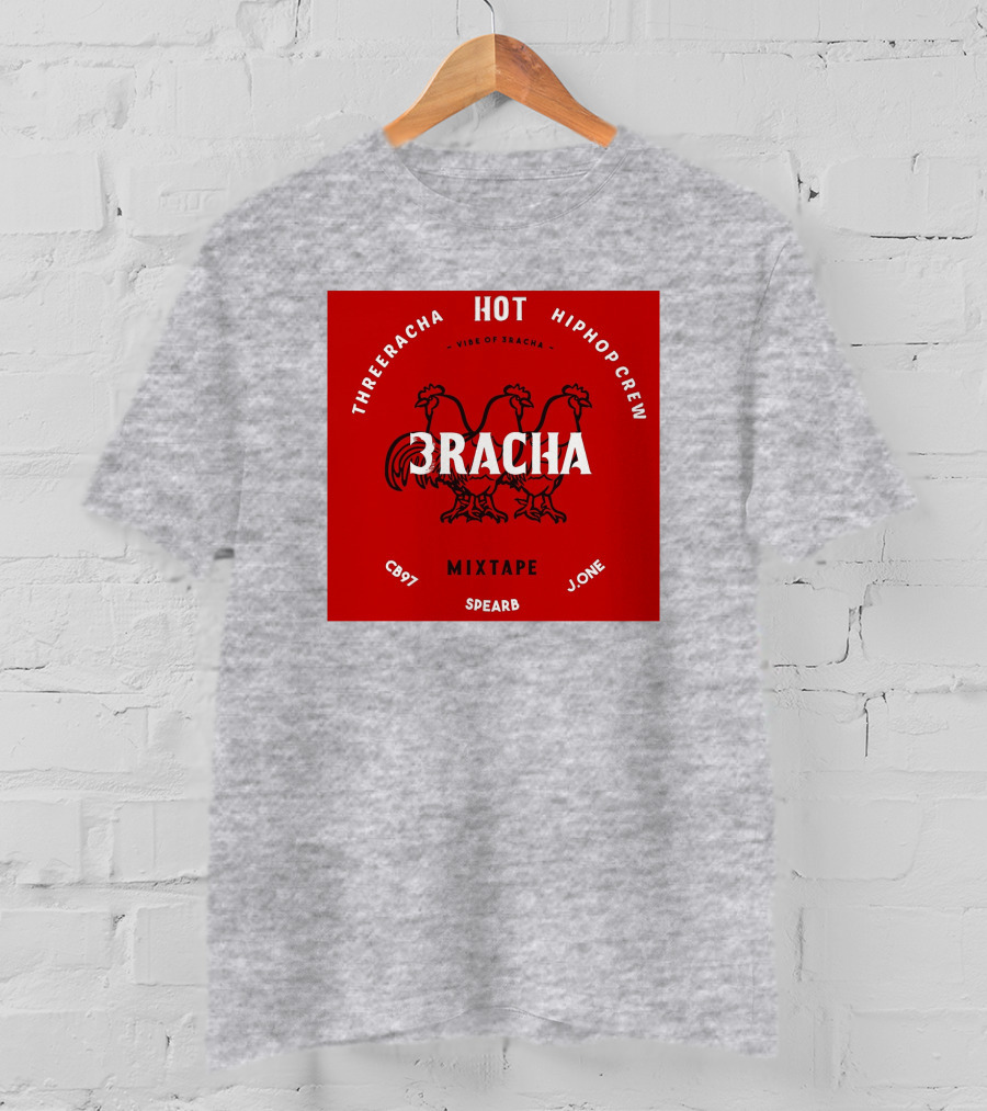 Three Racha Hot Hip Hop Crew Mixtape 3racha Vibe Of 3racha CB97 Spearb J.One T-Shirt