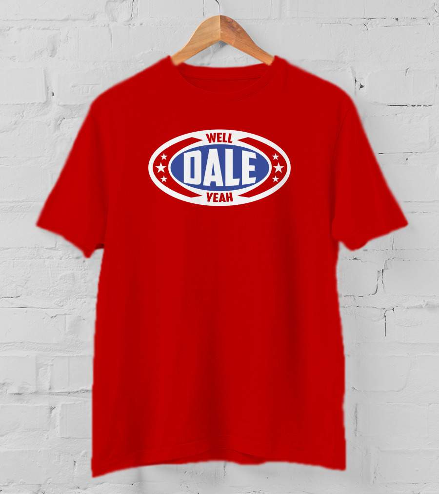 Dale Brisbys Rodeo Time Well Dale Yeah Stars Badge T-Shirt