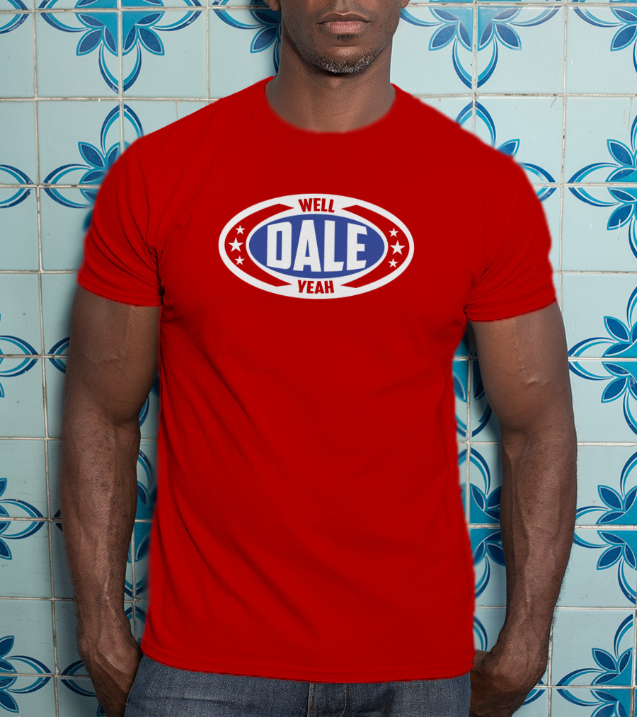 Dale Brisbys Rodeo Time Well Dale Yeah Stars Badge T-Shirt
