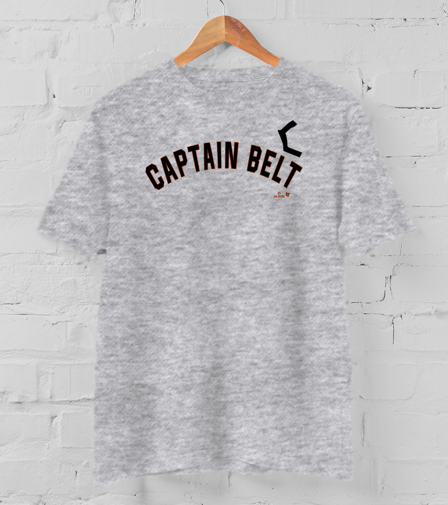 Captain Belt San Francisco Giants Playoffs Black Arrow T-Shirt