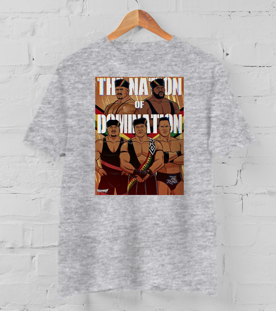 The Nation Of Domination The Rock Nolanium Art Drawing T-Shirt