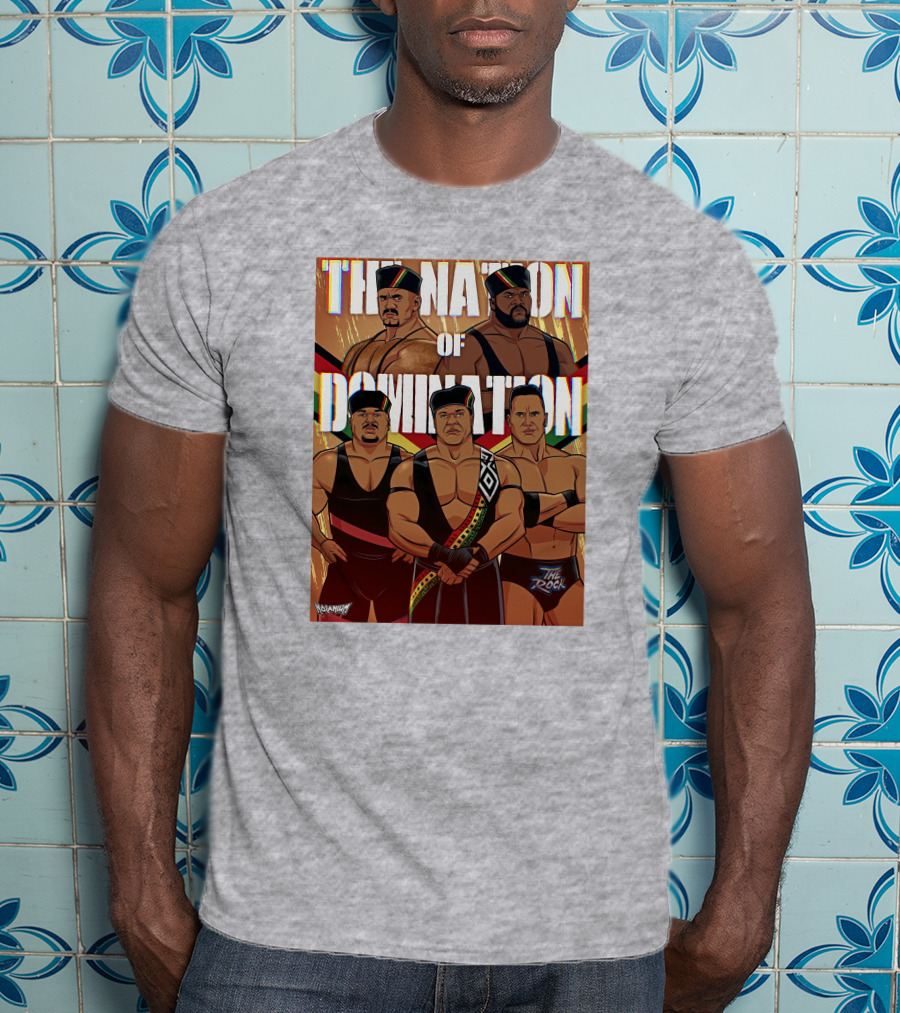 The Nation Of Domination The Rock Nolanium Art Drawing T-Shirt