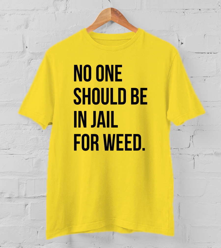 No One Should Be In Jail For Weed Gisele Barreto Fetterman We Go High Shop T-Shirt