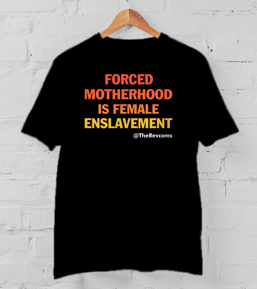 Forced Motherhood Is Female Enslavement The Revcoms Women's March T-Shirt