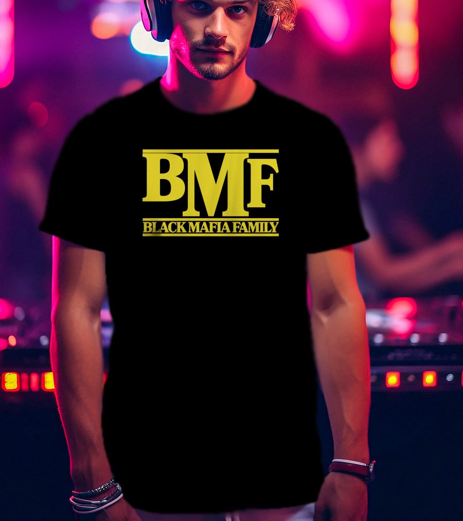 BMF Black Mafia Family 50cent Logo Merchandise T-Shirt