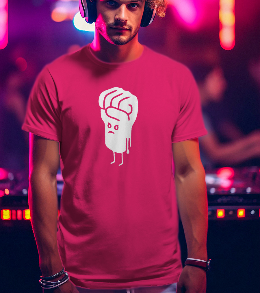 Tumindig By Linya-Linya Saab Fist Character On Pink Background T-Shirt
