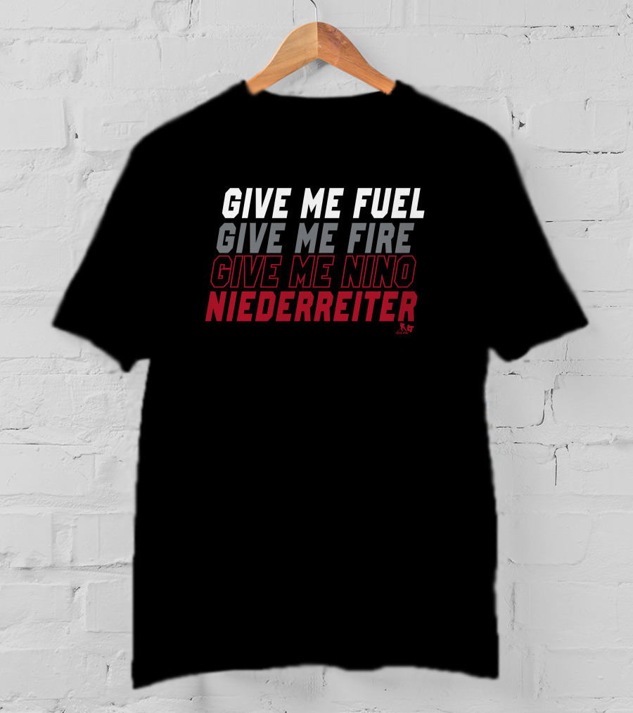 Give Me Fuel Fire Nino Niederreiter NHLPA T-Shirt