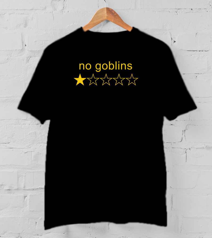 Hellier Greg Newkirk No Goblins One Star Review T-Shirt