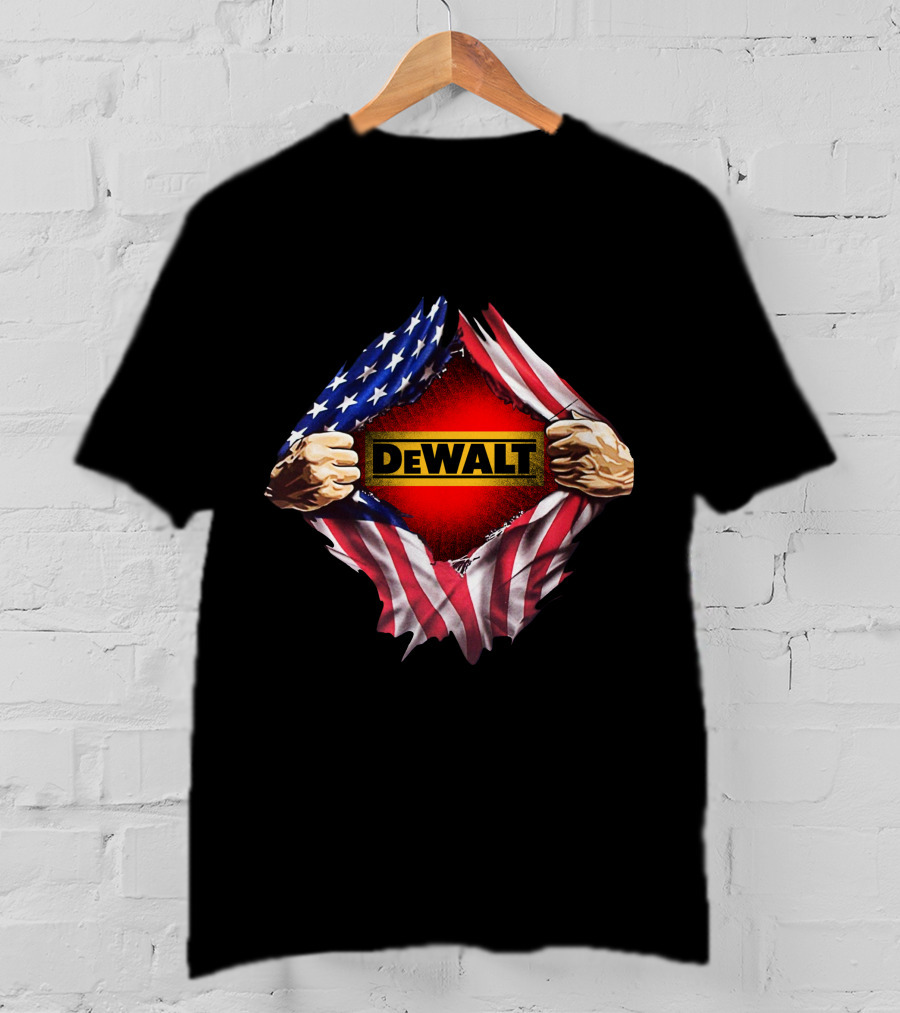 DeWalt American Flag Rip T-Shirt