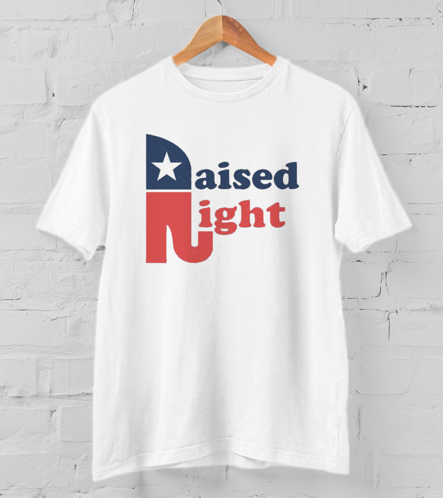 Raised Right Republican Elephant T-Shirt