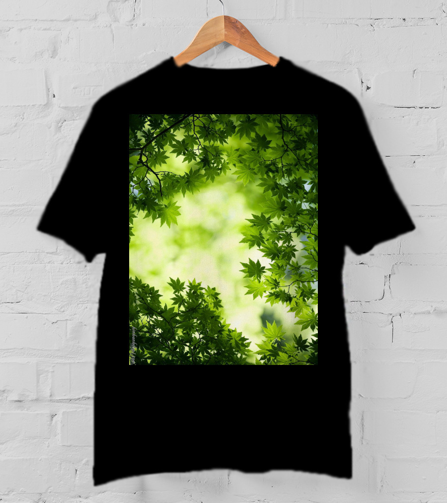 Short Lush Green Canopy Leaves T-Shirt