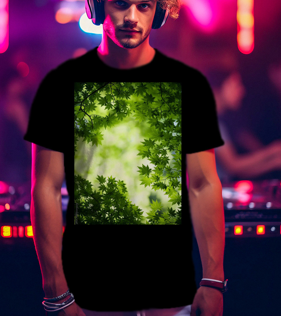 Short Lush Green Canopy Leaves T-Shirt