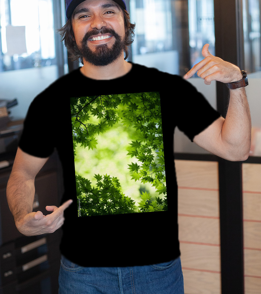 Short Lush Green Canopy Leaves T-Shirt