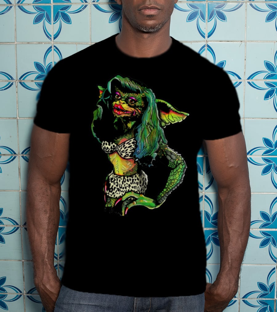 Gremlins Greta Gremlin Leopard Print Fashion T-Shirt