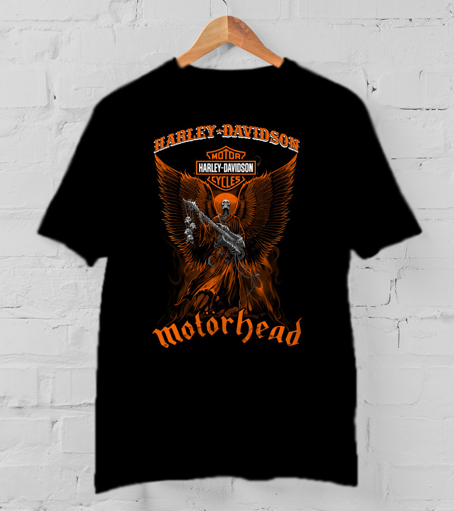 Harley Davidson Motorcycles Motorhead Angel Warrior T-Shirt