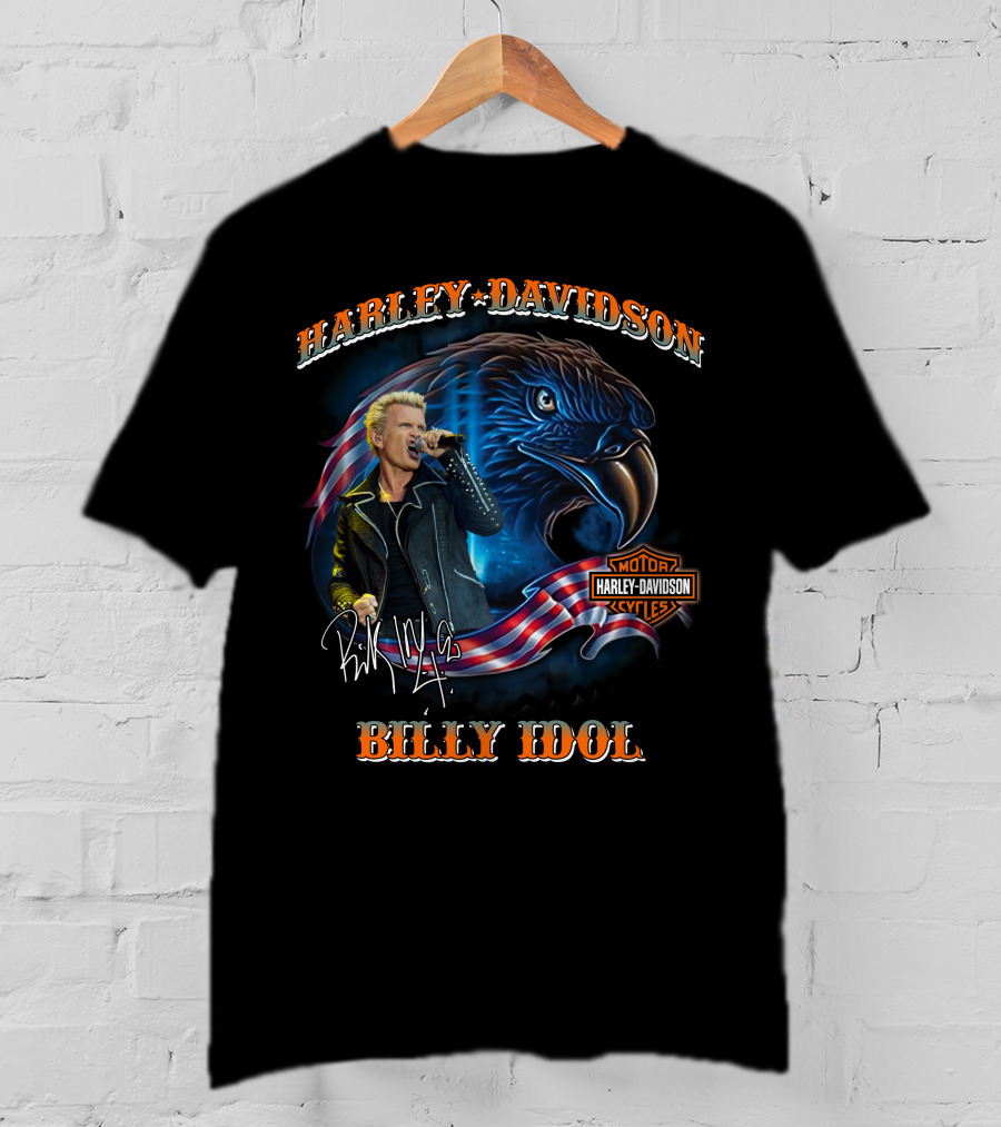 Harley Davidson Billy Idol Eagle Motor Cycles T-Shirt