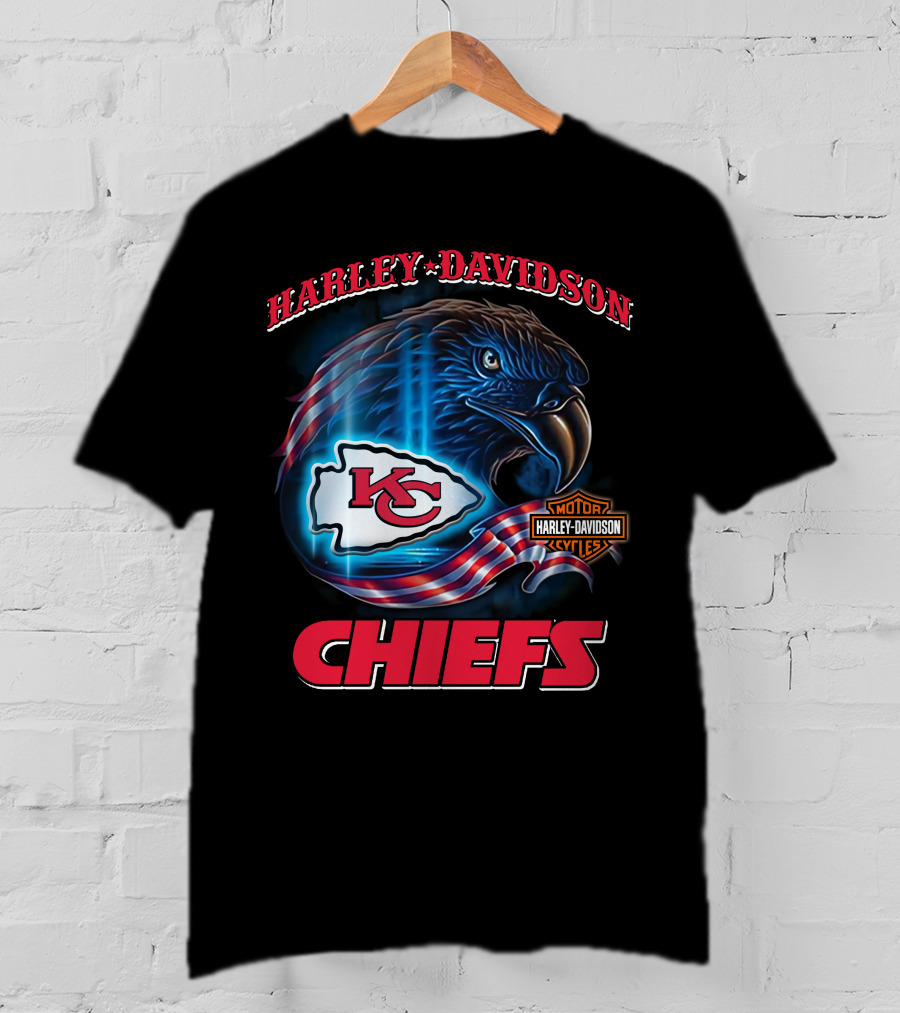 Harley Davidson Kansas City Chiefs Eagle T-Shirt