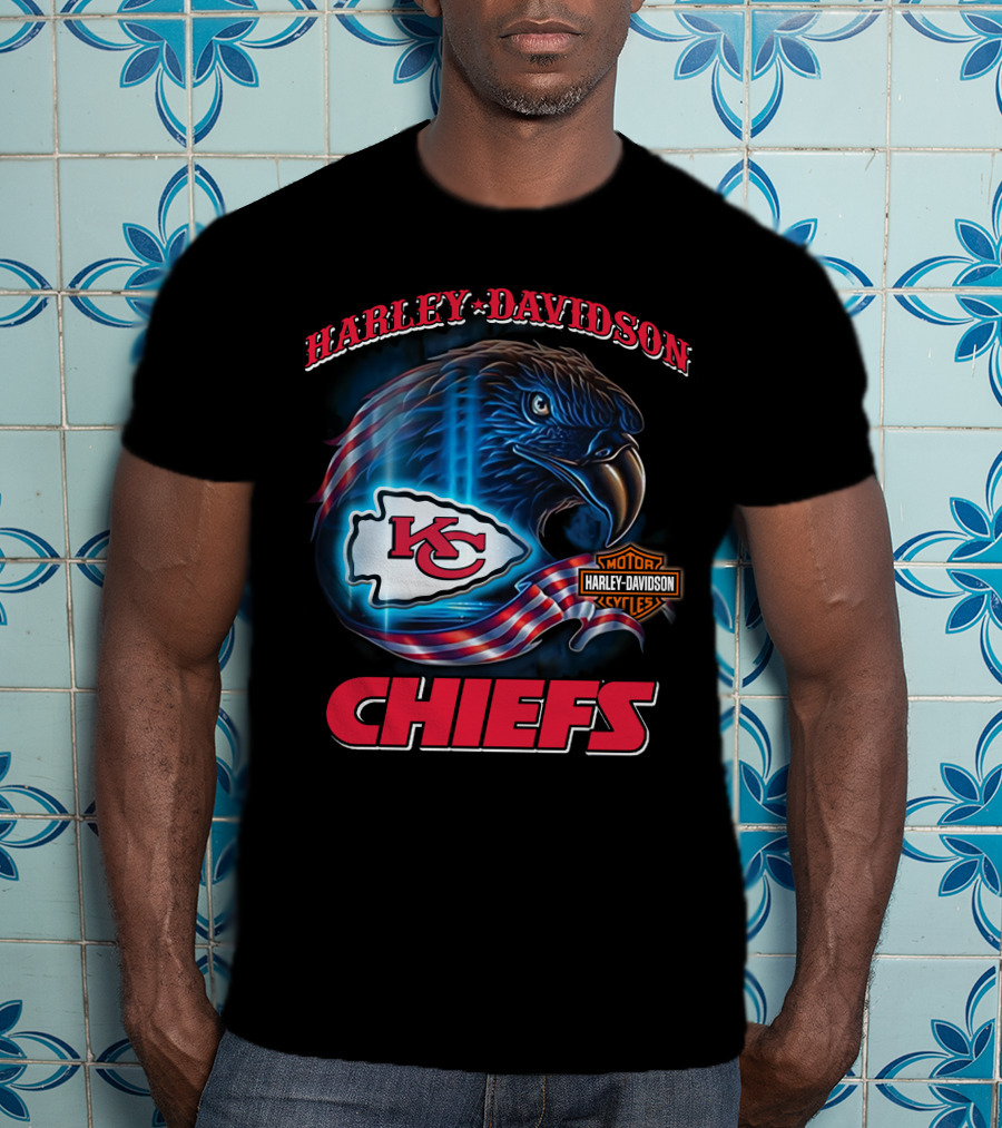 Harley Davidson Kansas City Chiefs Eagle T-Shirt