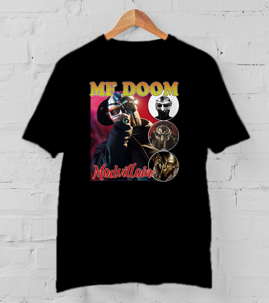 MF DOOM Madvillain Mask Images Fan T-Shirt