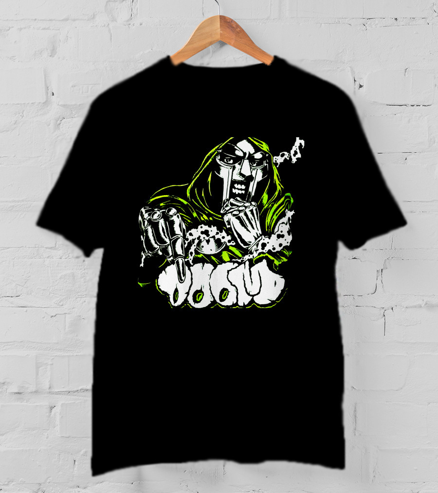 MF Doom Hip Hop Villain Mask Graffiti T-Shirt