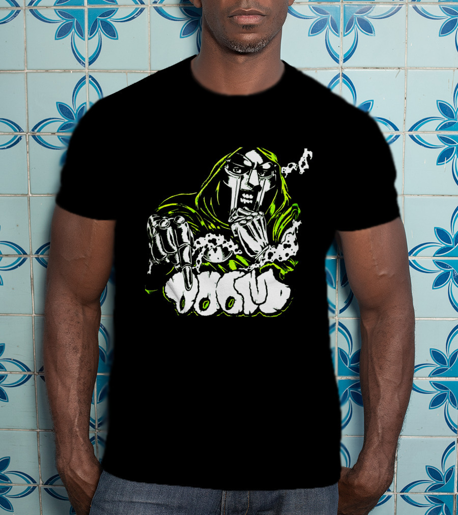 MF Doom Hip Hop Villain Mask Graffiti T-Shirt