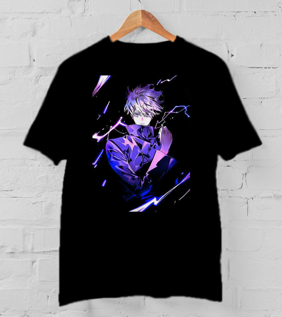 Gojo Satoru Jujutsu Kaisen Anime Purple Aura T-Shirt