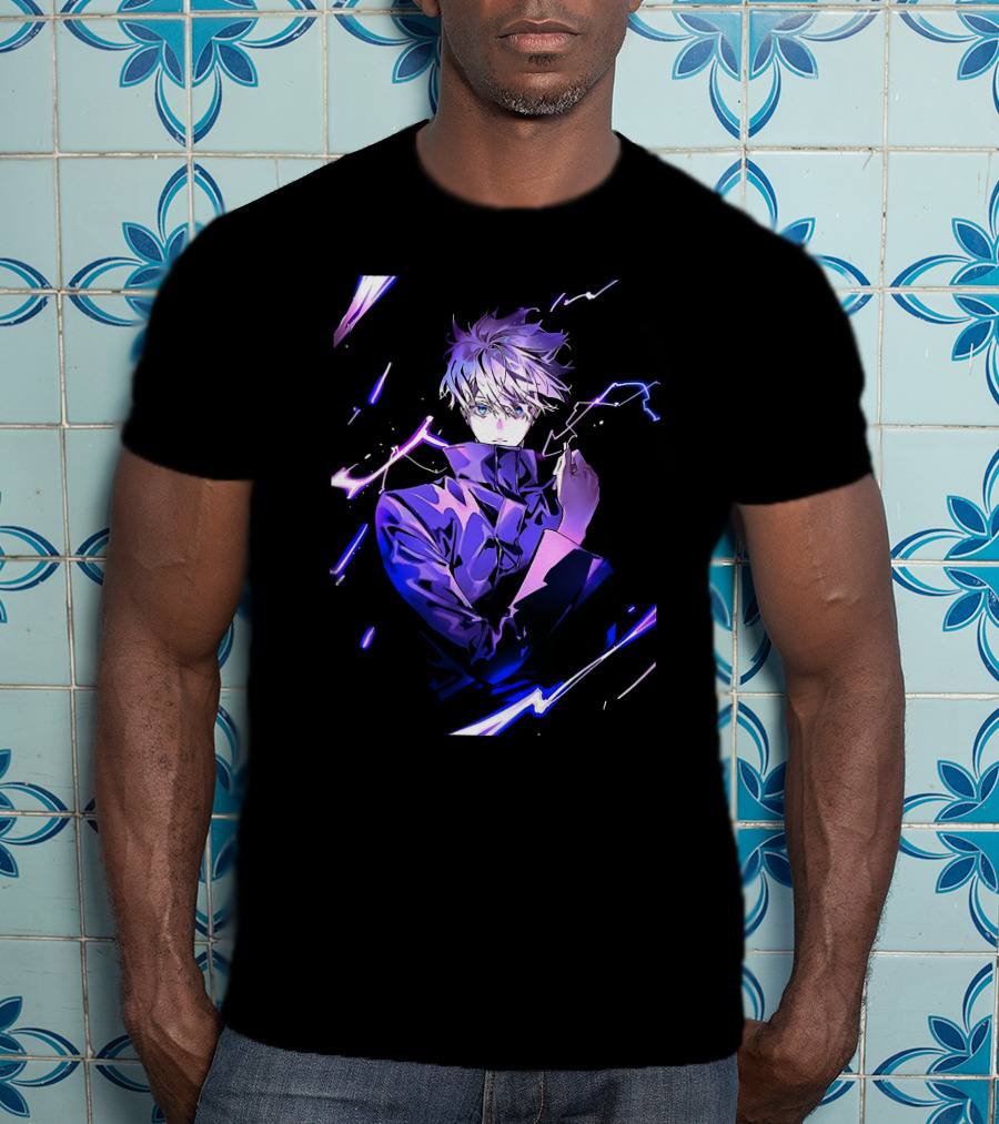 Gojo Satoru Jujutsu Kaisen Anime Purple Aura T-Shirt