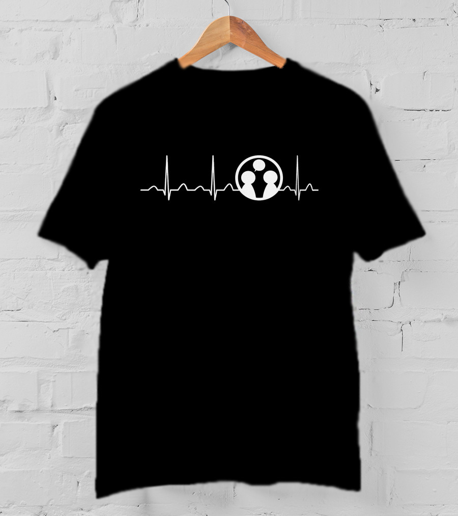 Guidance Counselor's Heartbeat With Conversation Icons T-Shirt