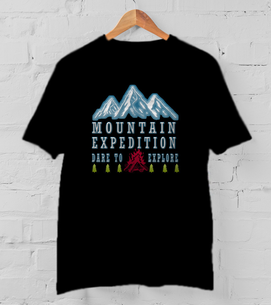 Mountain Expedition Dare To Explore Campfire Adventure T-Shirt