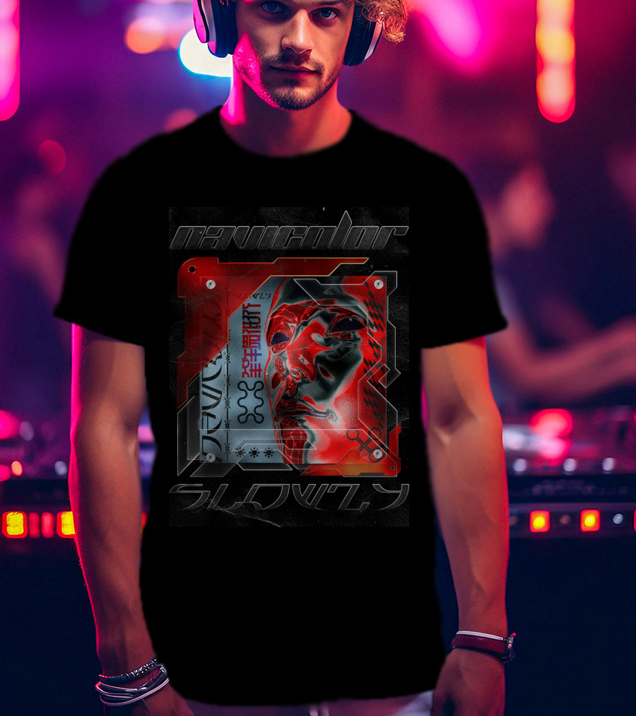 Navycolor Slowly Red Mask T-Shirt