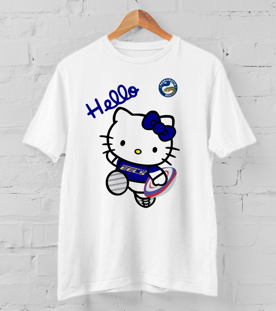 Hello Parramatta Eels Hello Kitty NRL1012 T-Shirt