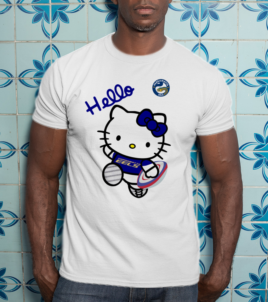 Hello Parramatta Eels Hello Kitty NRL1012 T-Shirt
