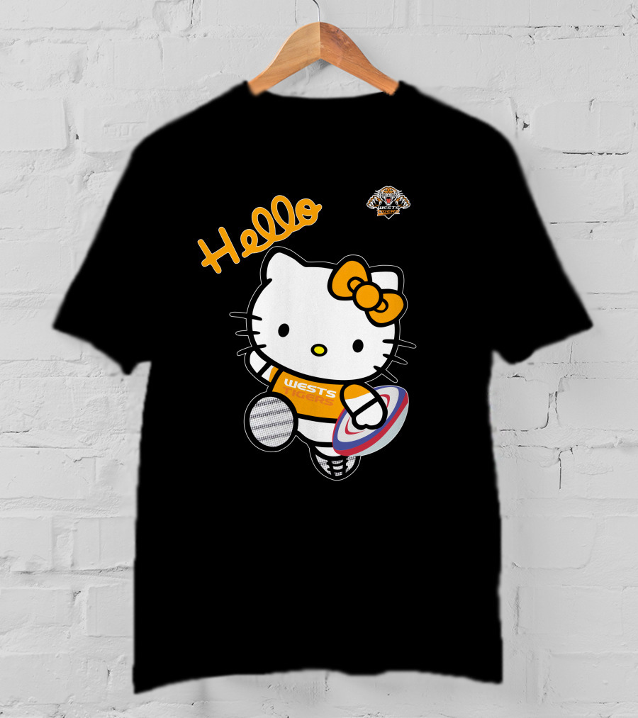 Wests Tigers Hello Kitty Rugby T-Shirt