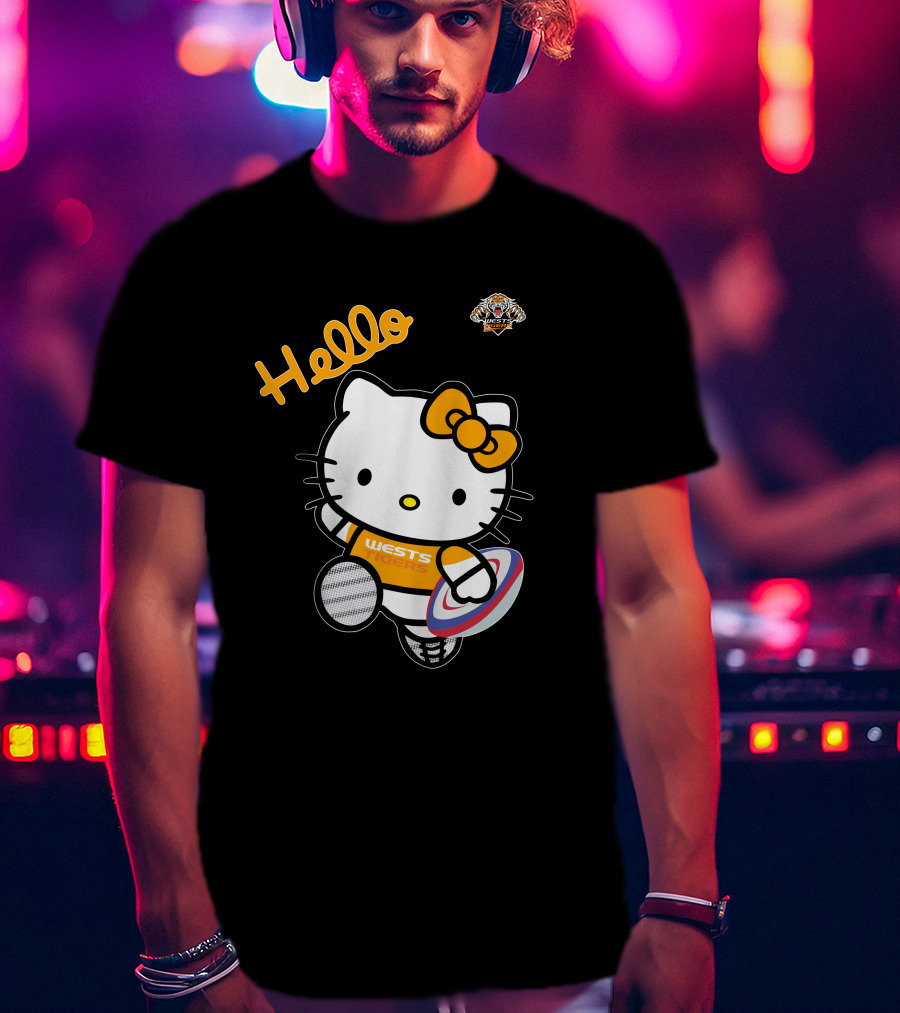 Wests Tigers Hello Kitty Rugby T-Shirt