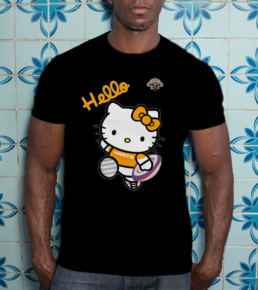Wests Tigers Hello Kitty Rugby T-Shirt