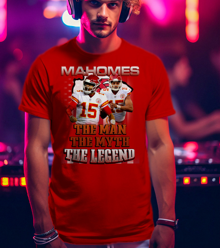 MAHOMES THE MAN THE MYTH THE LEGEND NFL Kansas City Chiefs P504HN6130 T-Shirt