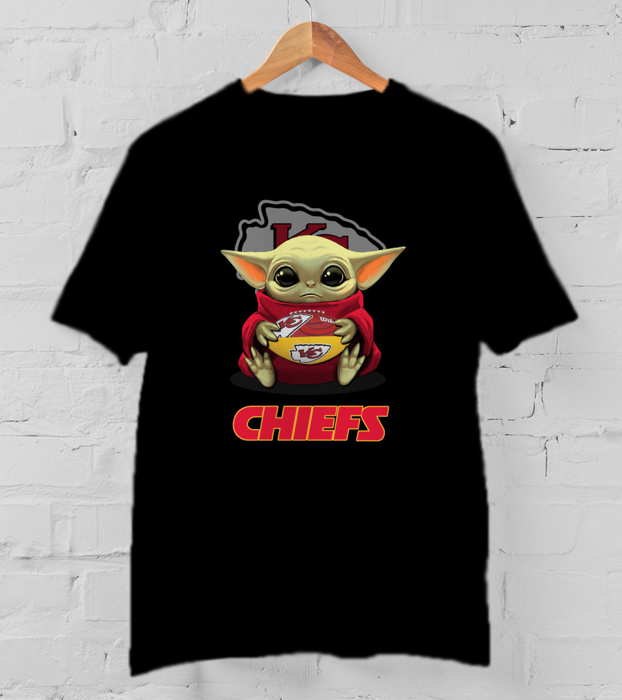 Kansas City Chiefs Baby Yoda Chiefs Football NFL Fan T-Shirt