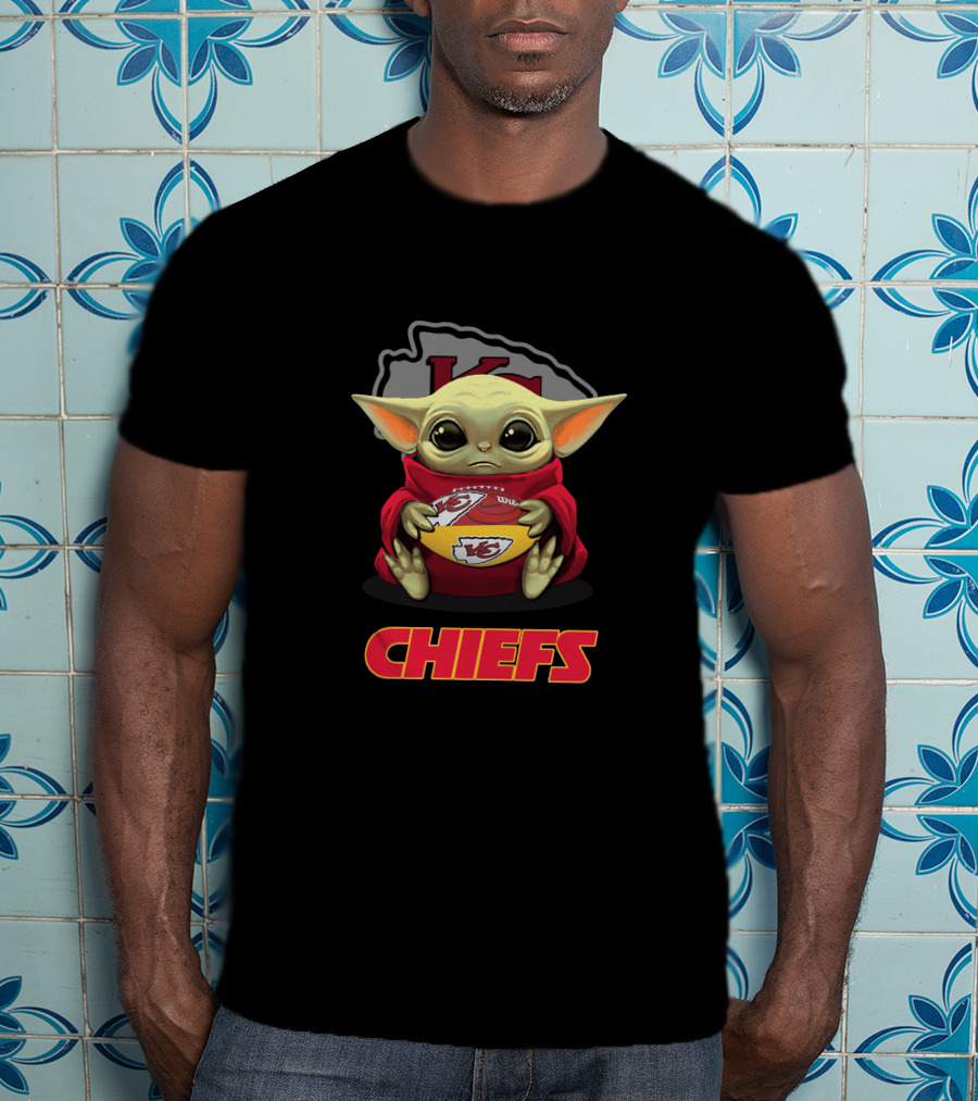 Kansas City Chiefs Baby Yoda Chiefs Football NFL Fan T-Shirt