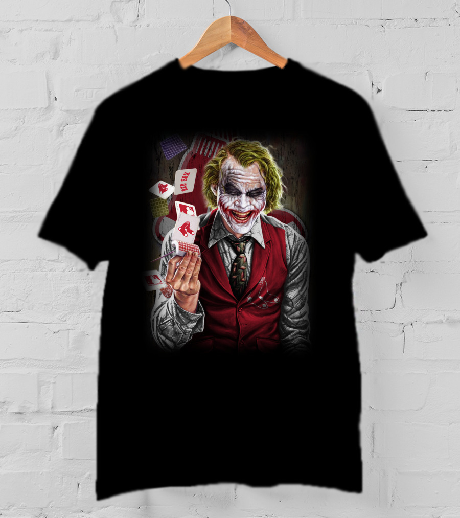 Boston Red Sox Joker Playing Cards Face Paint Iconic T-Shirt