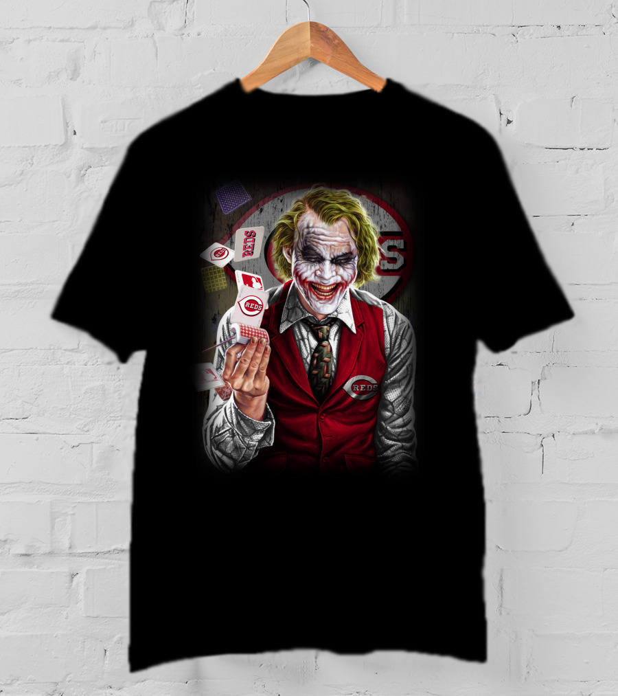 Cincinnati Reds Joker Playing Cards T-Shirt