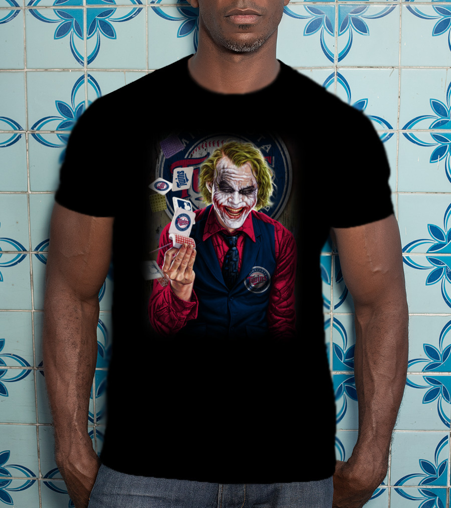 Minnesota Twins Joker MLB Playing Cards T-Shirt