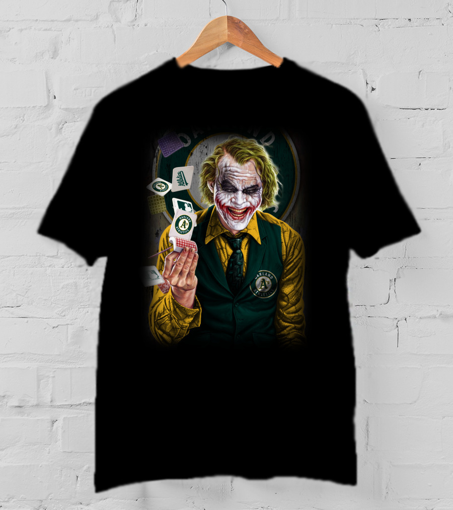 Oakland Athletics Joker Playing Cards T-Shirt