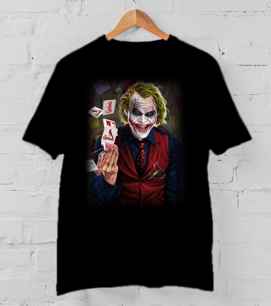 St Louis Cardinals Joker Playing Cards T-Shirt