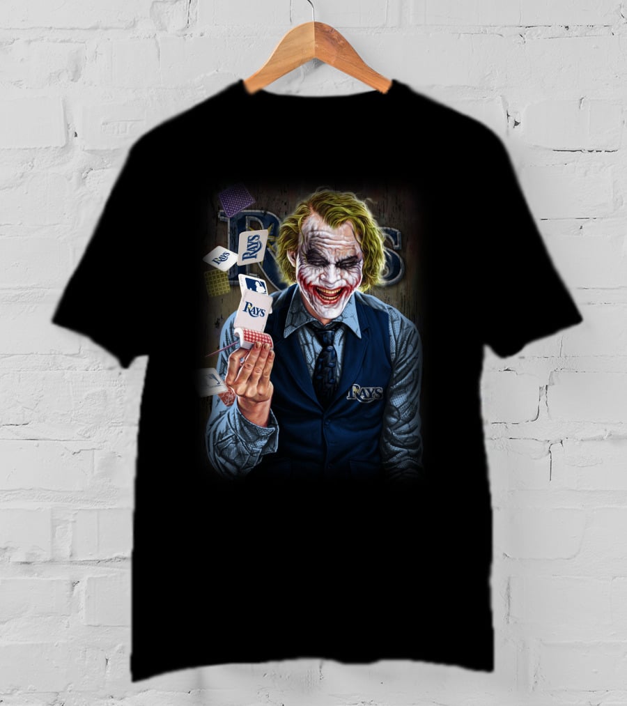 Tampa Bay Rays Joker Playing Cards MLB Mashup T-Shirt