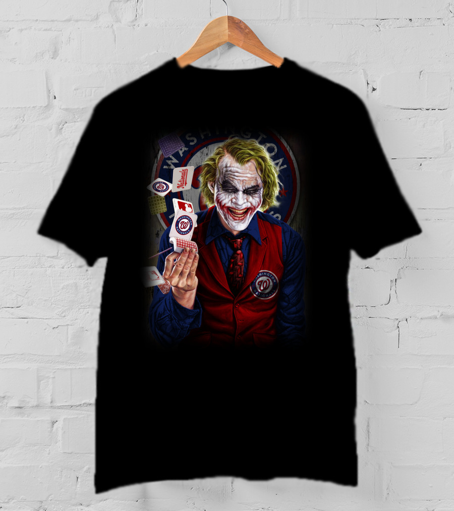 Washington Nationals Joker Playing Cards T-Shirt