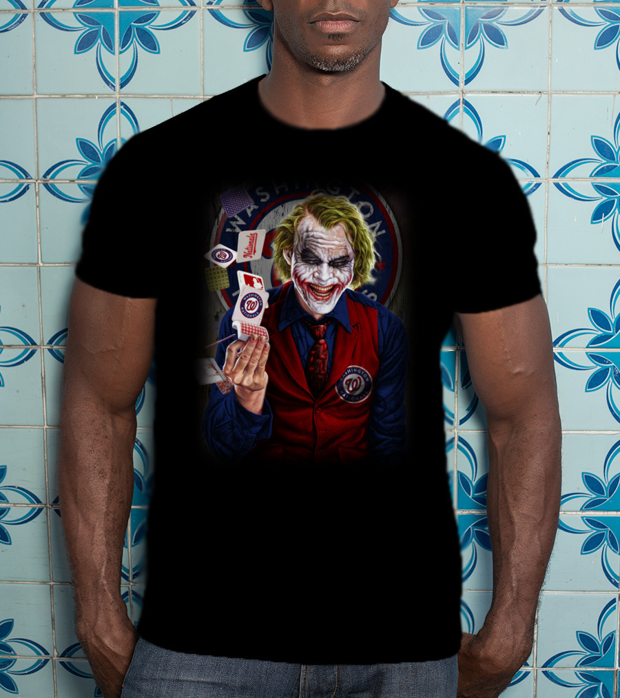 Washington Nationals Joker Playing Cards T-Shirt