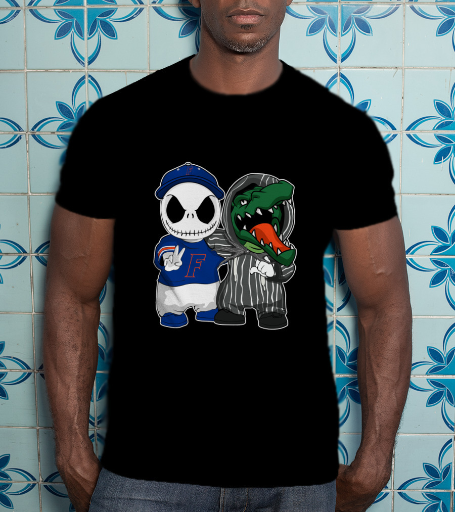 Florida Gators Jack Skellington Nightmare Crossover T-Shirt