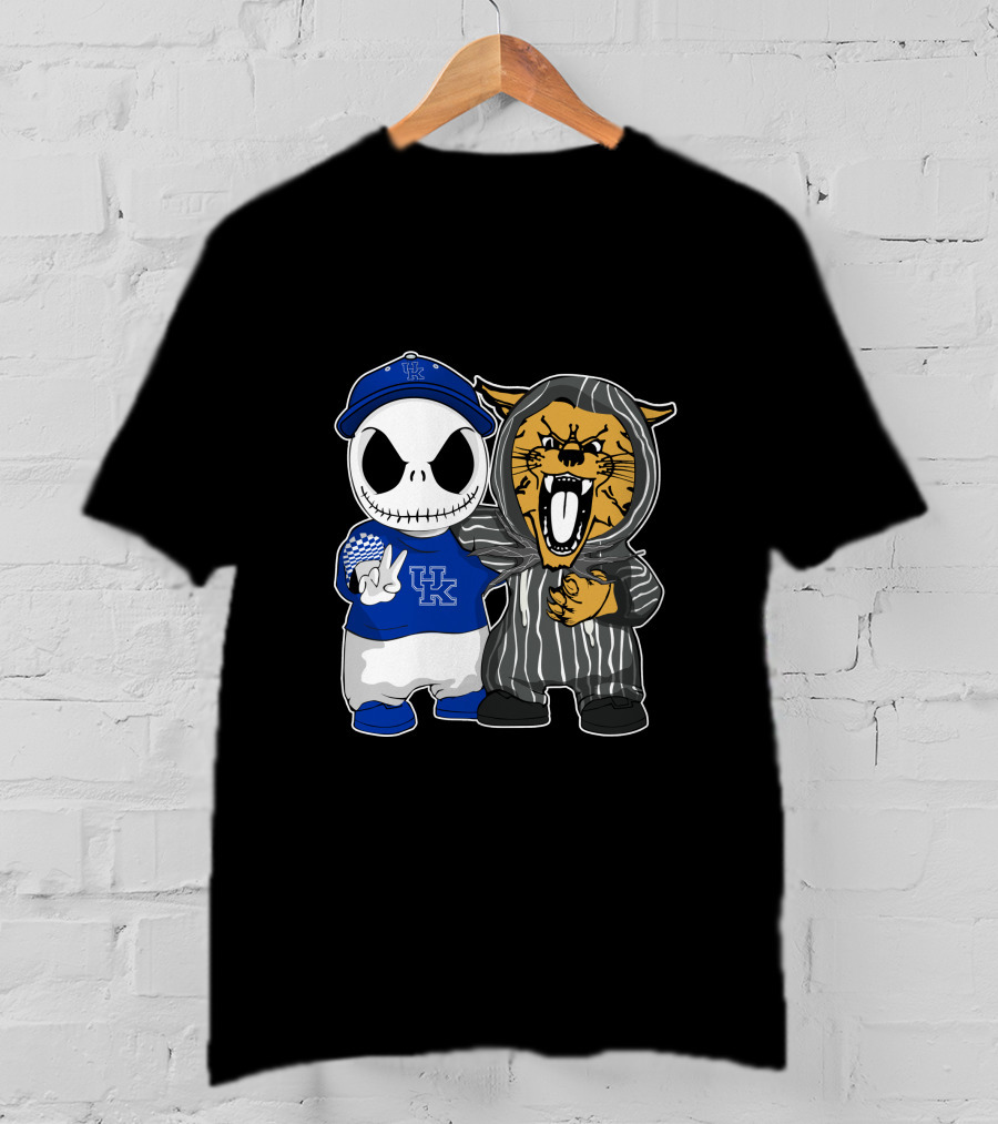 Kentucky Wildcats Jack Skellington Hoodie And Baseball Cap T-Shirt